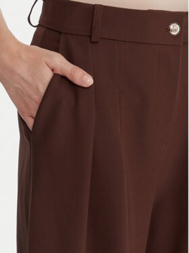 Maryley Spodnie materiałowe 25IB579/43CO Brązowy Regular Fit