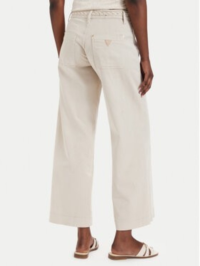 Guess Jeansy W6GB15 W1886 Beżowy Wide Leg