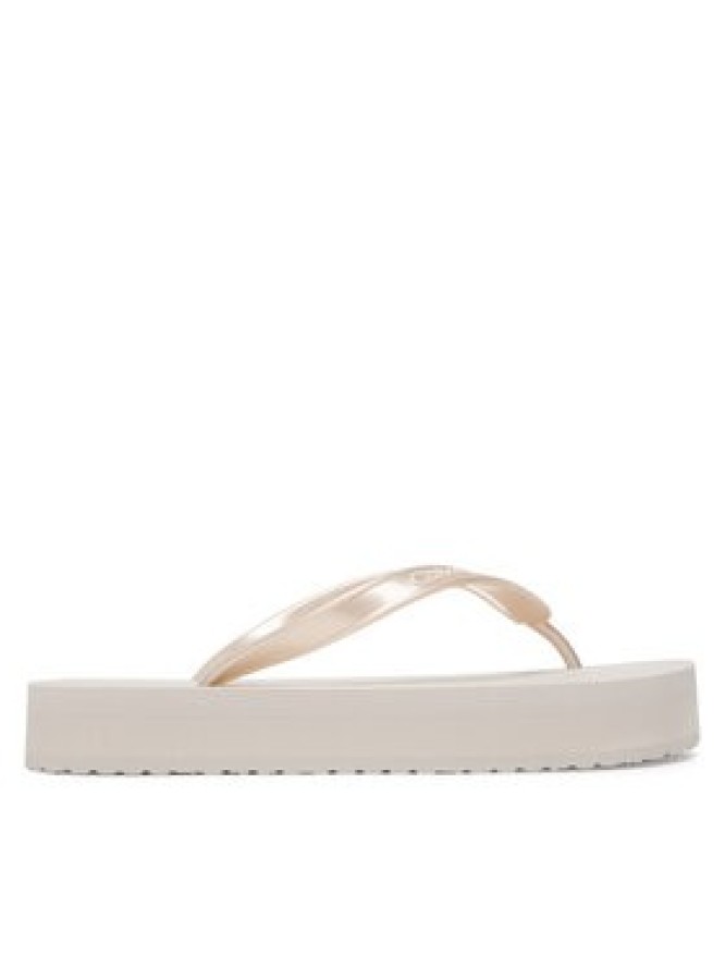 Calvin Klein Japonki Flatform Flip Flop Met Tpu HW0HW03120 Srebrny