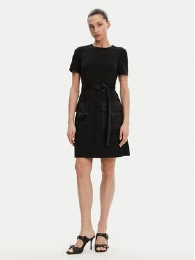 DKNY Sukienka codzienna DD4J1E45 Czarny Slim Fit