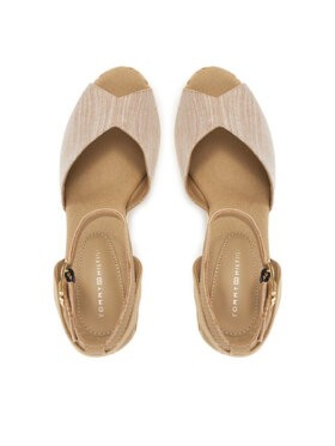 Tommy Hilfiger Espadryle Chambray High Wedge Espadrille FW0FW08588 Beżowy