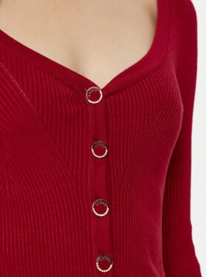 Guess Kardigan W5RR08 Z2V62 Czerwony Regular Fit