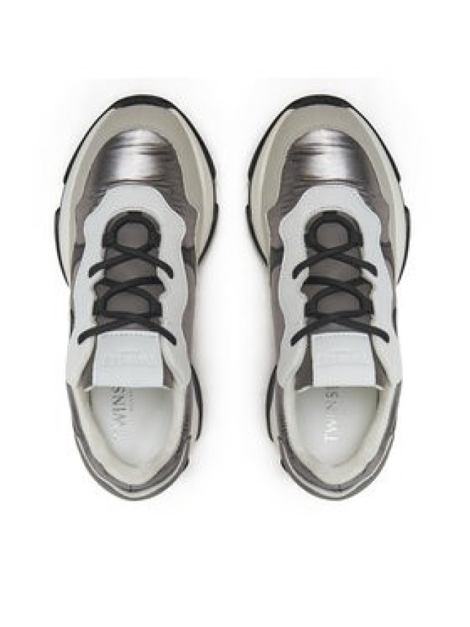 TWINSET Sneakersy 242TGT18C Srebrny