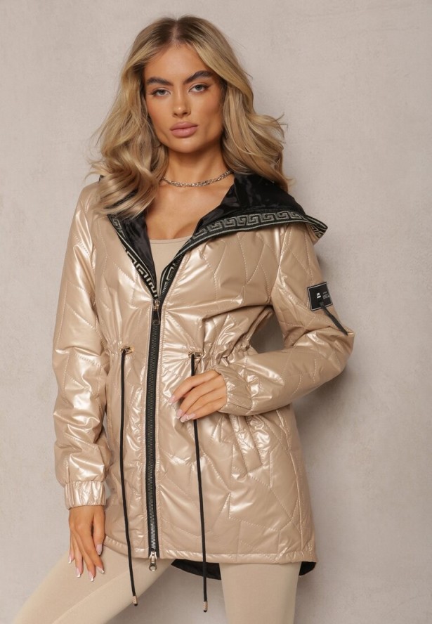 Złota Kurtka Pikowana Diomasio