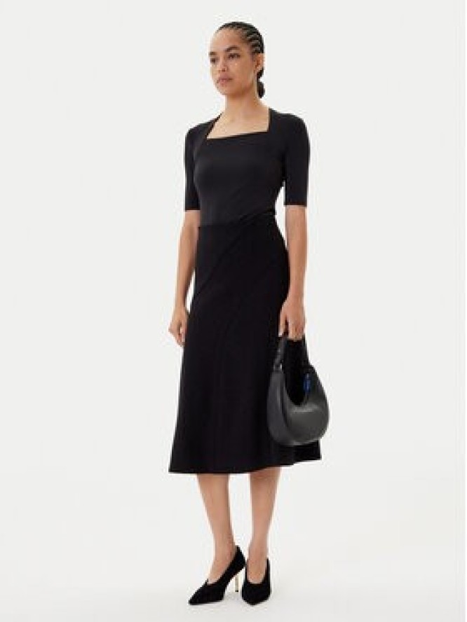 BOSS Spódnica trapezowa Vicena 50548111 Czarny Regular Fit