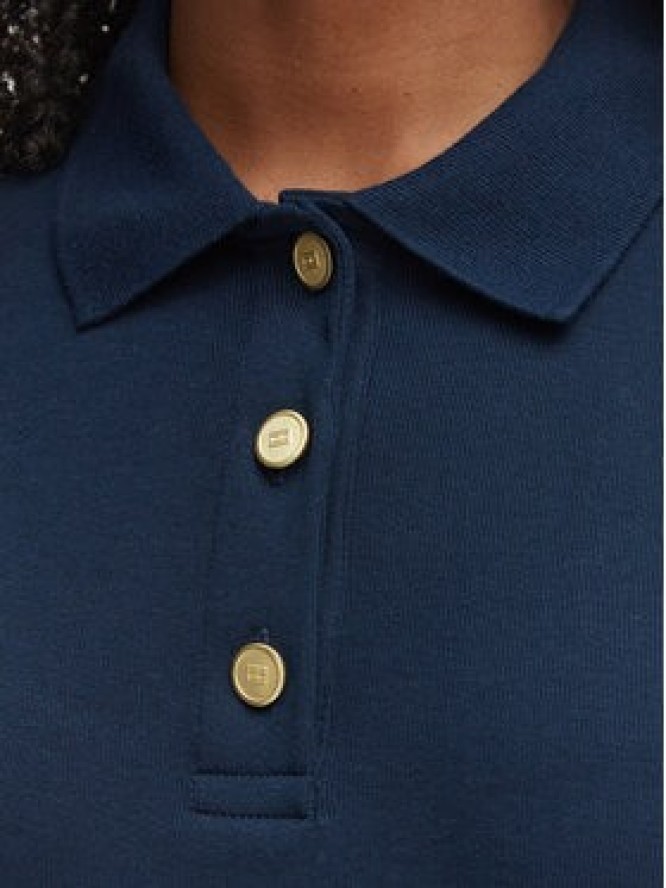 Tommy Hilfiger Polo WW0WW49252 Granatowy Slim Fit