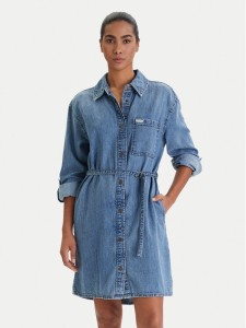 Guess Jeans Sukienka jeansowa W6RK26 D5M81 Niebieski Regular Fit