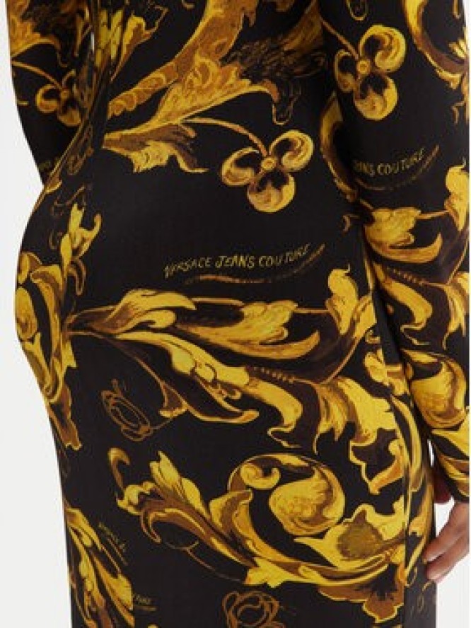 Versace Jeans Couture Sukienka codzienna 79HAO920 JS500 Czarny Slim Fit