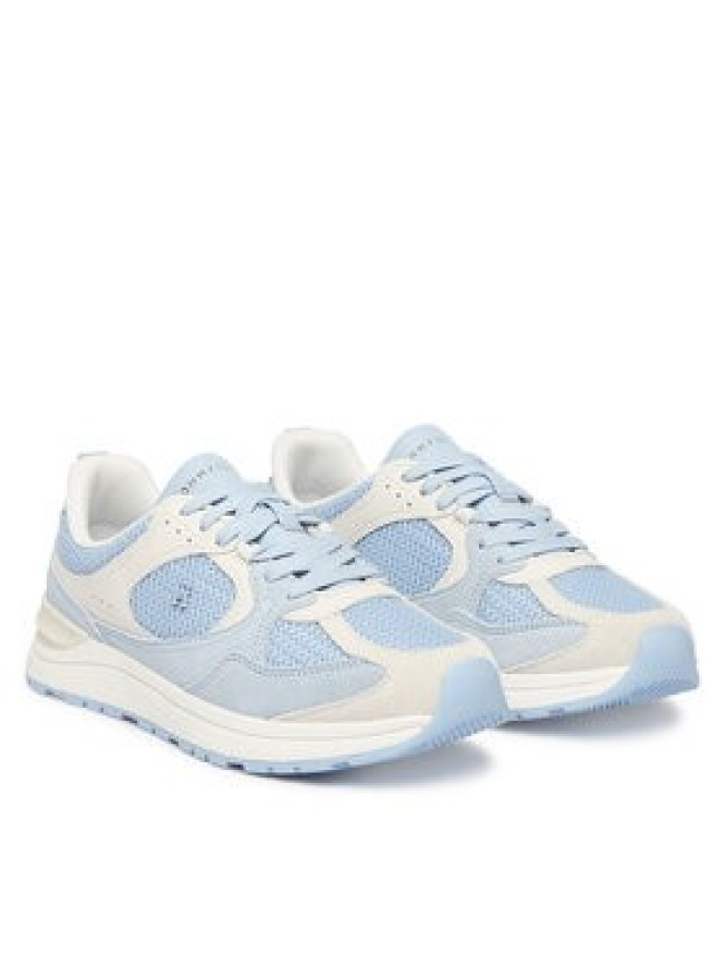 Tommy Hilfiger Sneakersy Th Mix Material Runner FW0FW09306 Niebieski