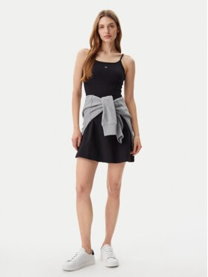 Tommy Jeans Sukienka letnia Essential DW0DW21354 Czarny Slim Fit