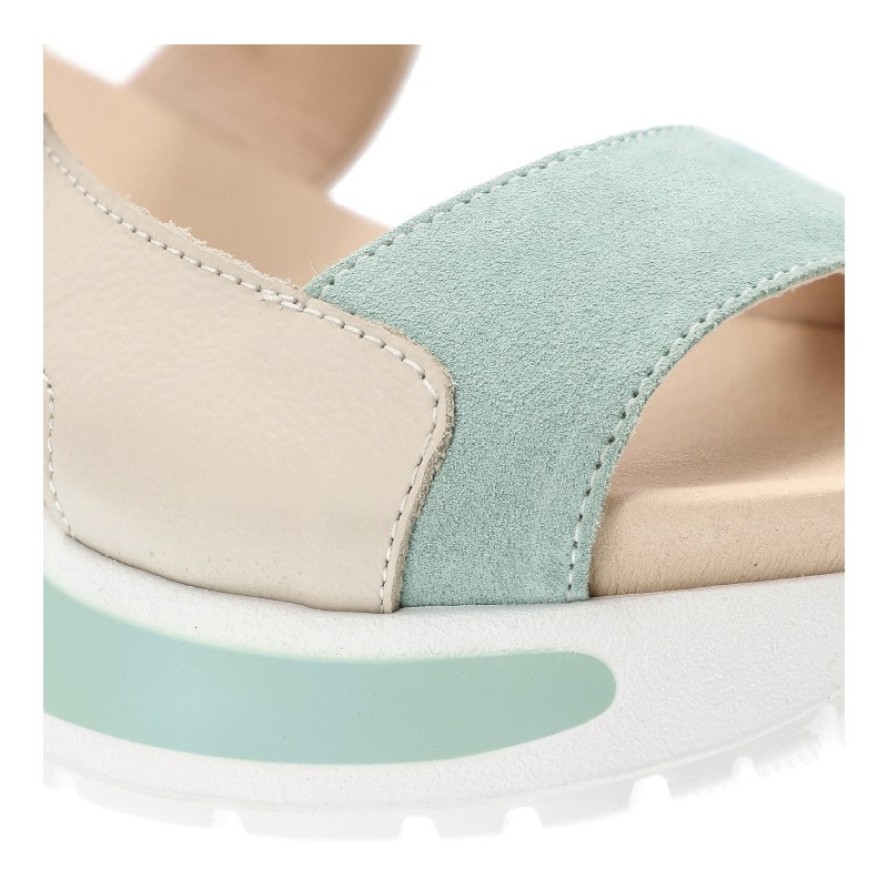 Zielone Sandały Callaghan Modne Obuwie Damskie