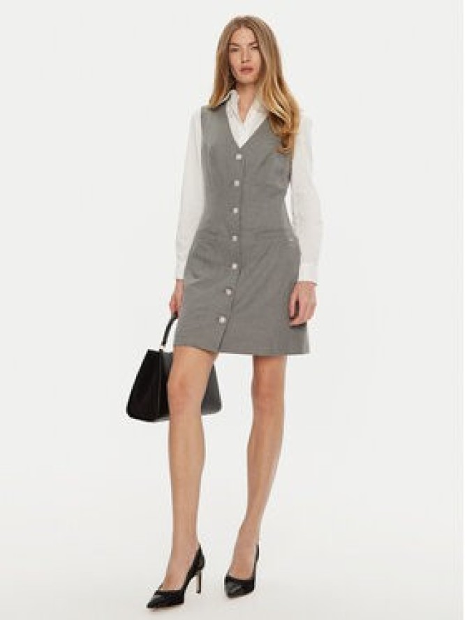 Guess Sukienka koktajlowa Doris W4BK11 WGIF2 Szary Slim Fit