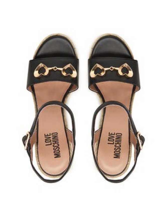 LOVE MOSCHINO Espadryle JA1615BI0OIA0000 Czarny