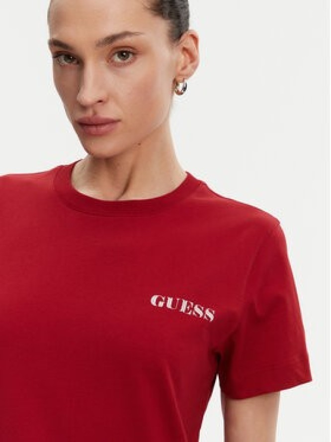 Guess T-Shirt W5RI04 I3Z14 Czerwony Regular Fit