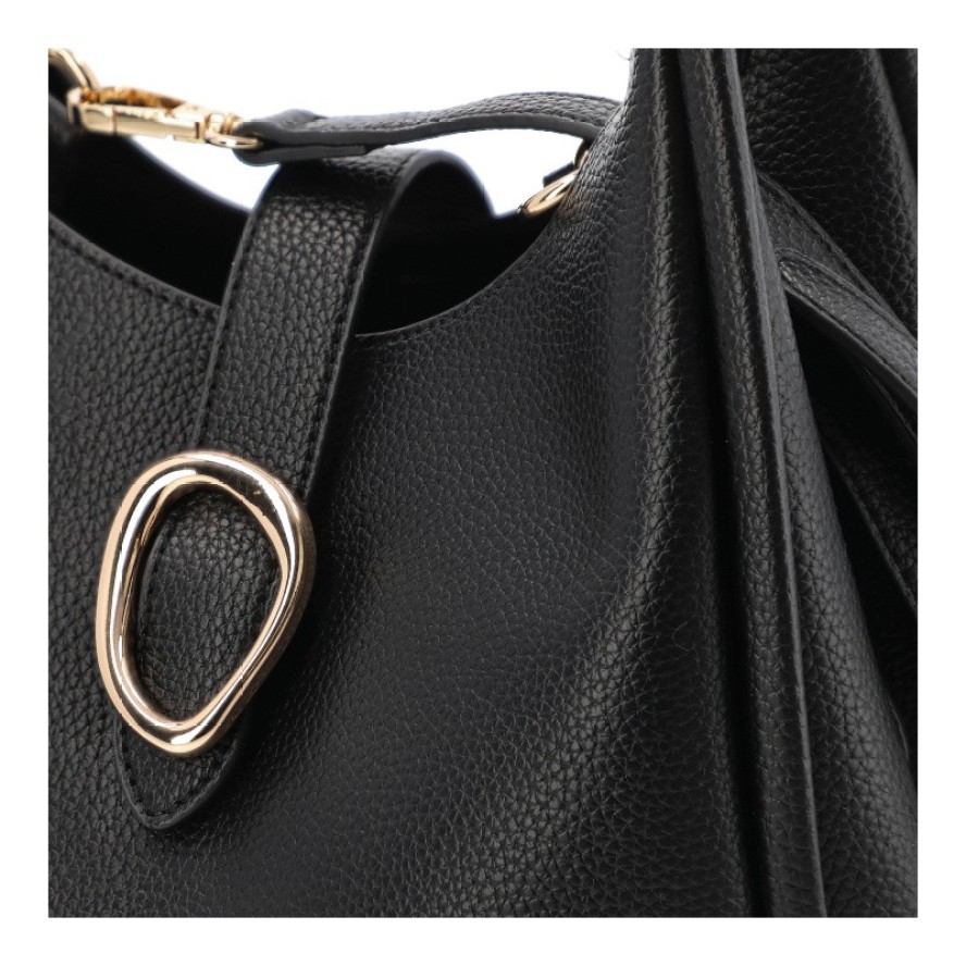 Czarna Torebka Big Star Elegancki Kuferek Damski