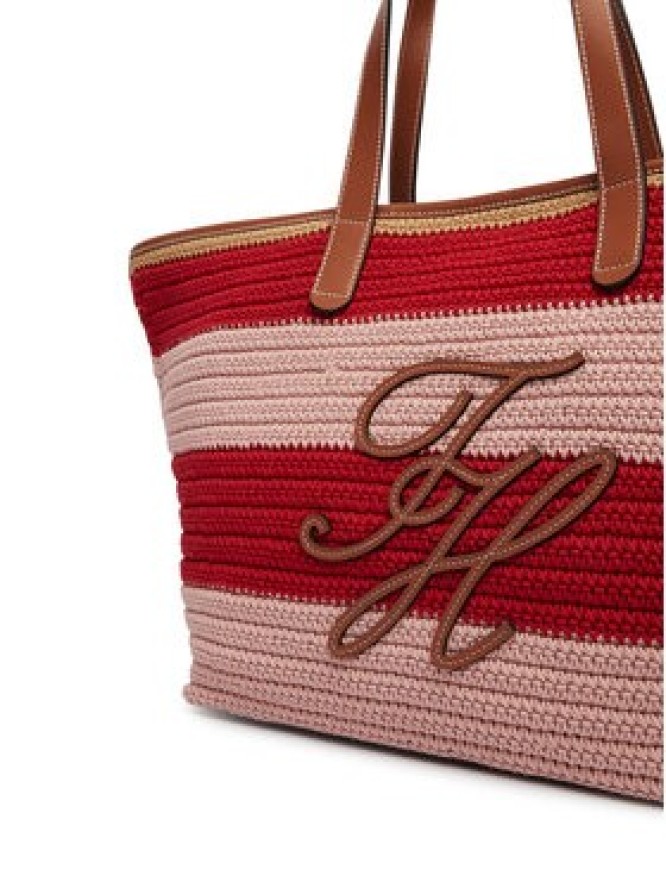 Tommy Hilfiger Torebka Th Nautical Tote Crochet Str AW0AW18816 Kolorowy