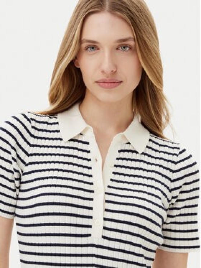 Gant Sukienka dzianinowa 4502085 Biały Slim Fit