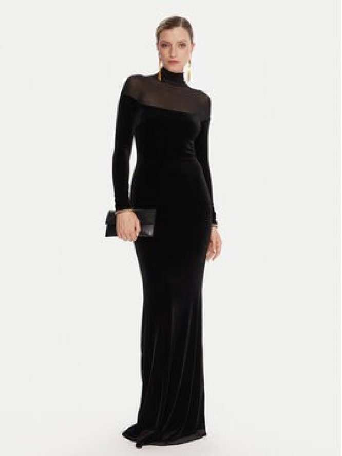 Elisabetta Franchi Sukienka wieczorowa AB-R42-57E2-V660 Czarny Slim Fit