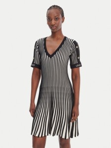 Liu Jo Sport Sukienka dzianinowa TA6062 MS55N Czarny Regular Fit