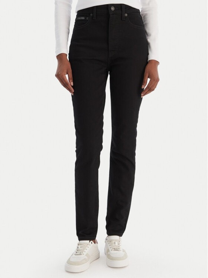 Calvin Klein Jeans Jeansy LV047D740G Czarny Slim Fit