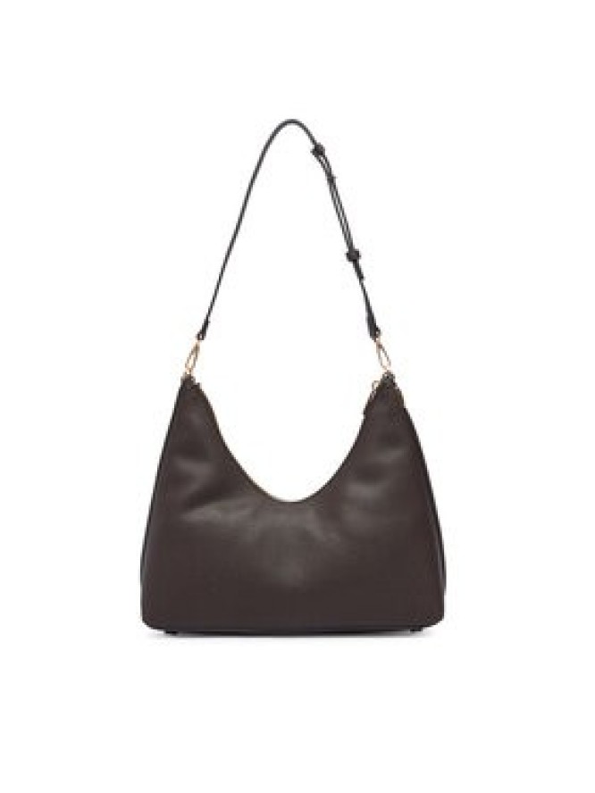 Calvin Klein Torebka Emblem Hw Pebble Shoulder Bag LV04F3495G Brązowy ciemny