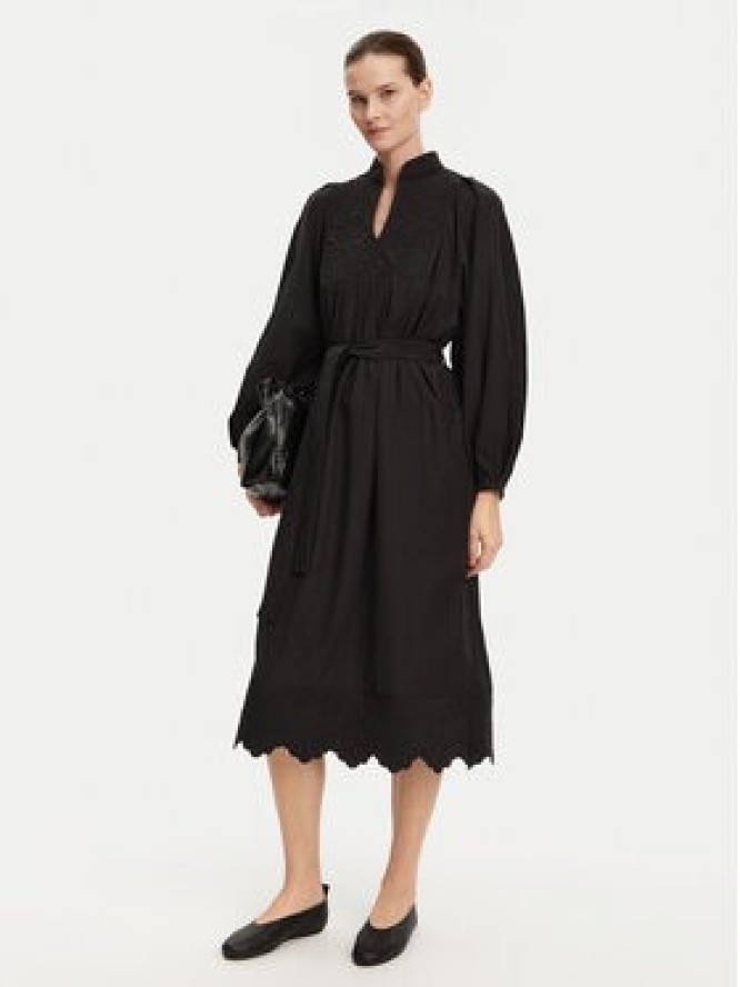 Munthe Sukienka koszulowa Fonxo 251130425130 Czarny Loose Fit