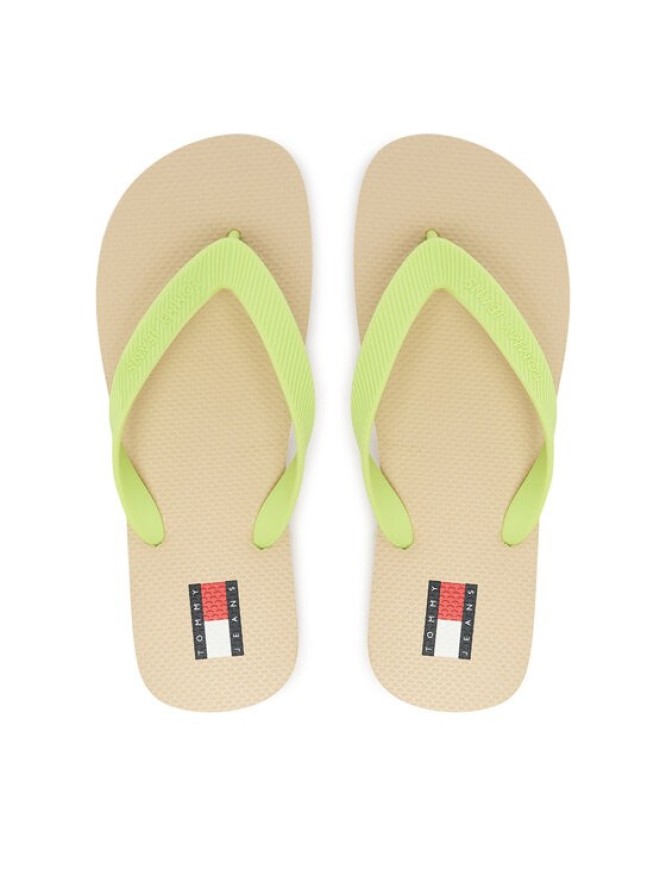 Tommy Jeans Japonki Tjw Logo Summer Sandal EN0EN02979 Żółty