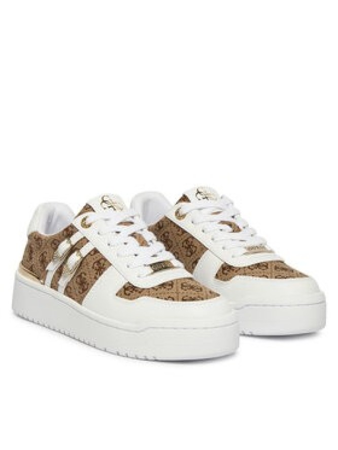 Guess Sneakersy FLFMA2 FAL12 Brązowy jasny