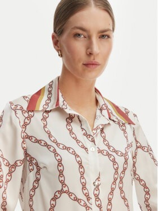 Rinascimento Koszula CFC0128009003 Écru Regular Fit