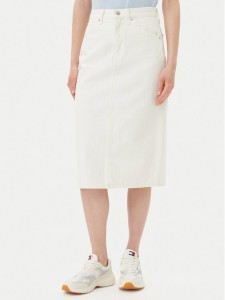 Levi's® Spódnica jeansowa 001VH-0002 Écru Regular Fit