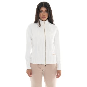 Bluza zimowa Leone 1947 Warm Touch Damen,Reißverschluss und Strickeinsätzen