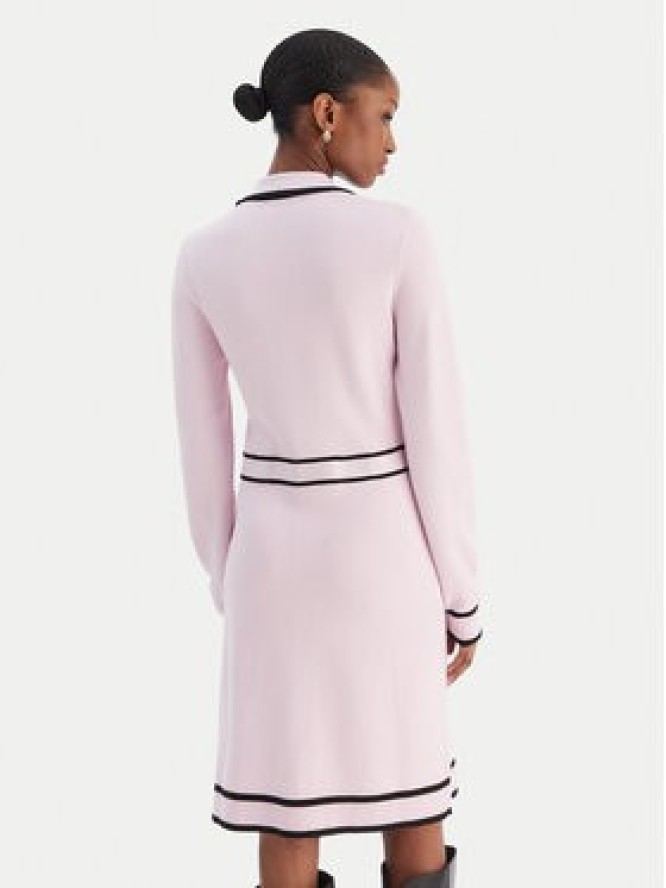 Liu Jo Sport Sukienka dzianinowa TF5251 MS59L Różowy Regular Fit