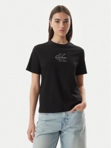 Calvin Klein Jeans T-Shirt LV047G831G Czarny Regular Fit
