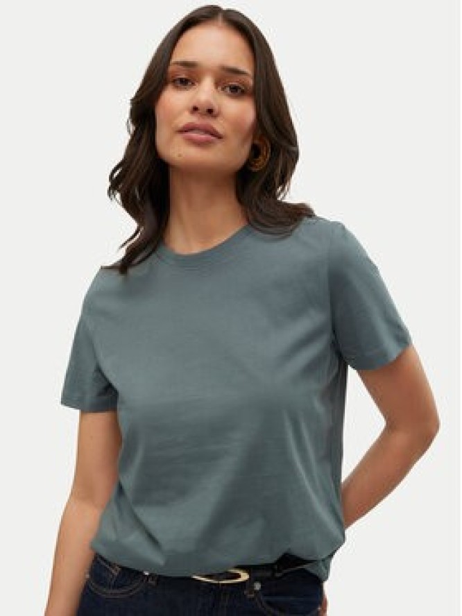 Vero Moda T-Shirt Paulina 10316991 Zielony Regular Fit