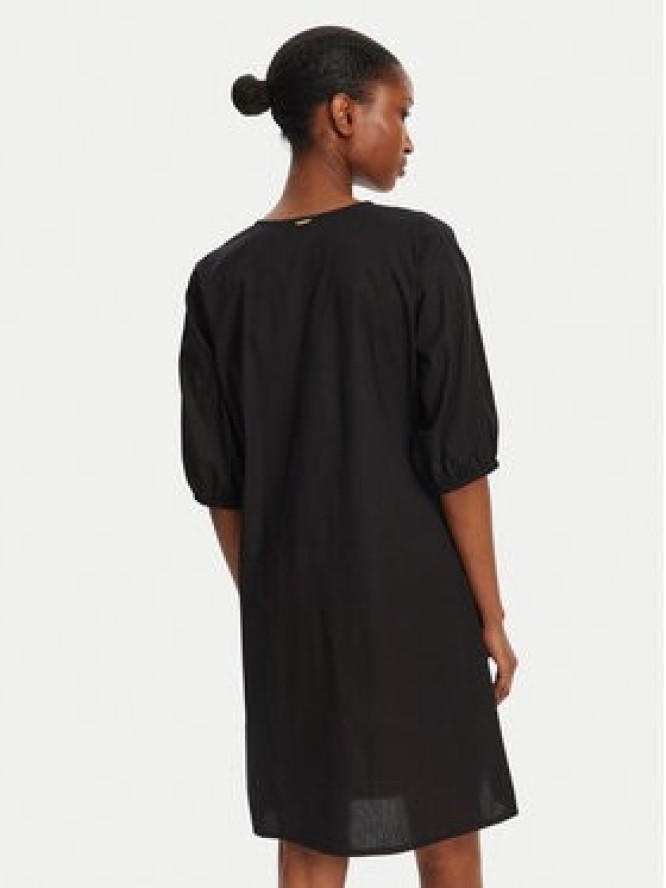 Selmark Sukienka letnia BN198 Czarny Relaxed Fit