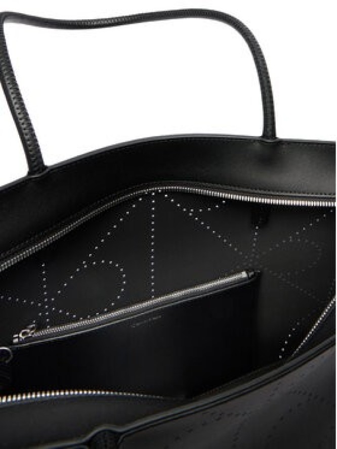Calvin Klein Torebka Emblem Aop Perfor Lthr Tote LV04F3359G Czarny