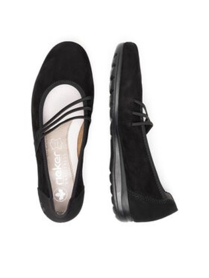 Rieker Baleriny L9369-00 Czarny