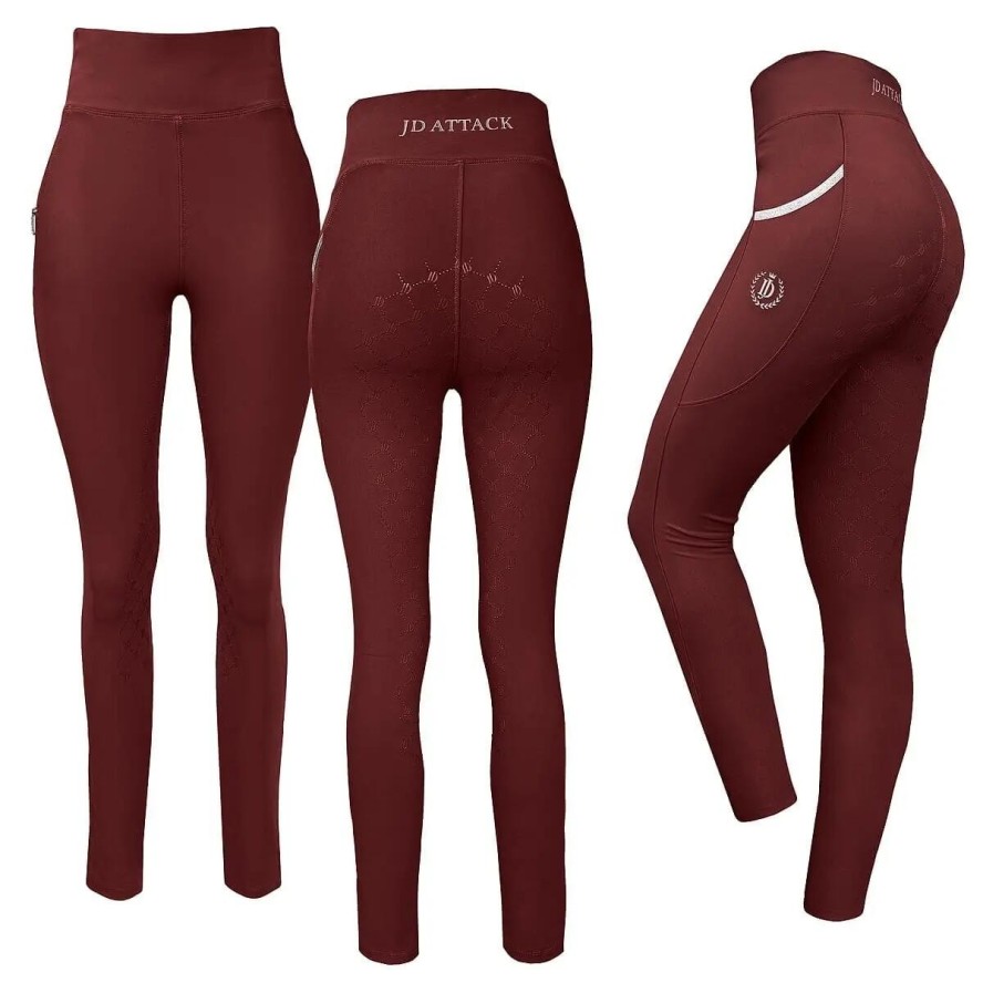 Damskie legginsy jeździeckie z pełną przyczepnością JD Attack Cathrine