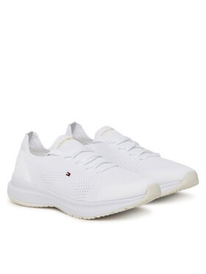 Tommy Hilfiger Sneakersy Th Knit Runner FW0FW08813 Biały