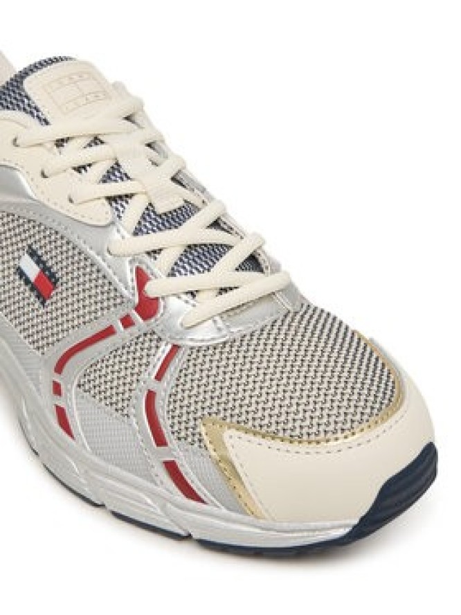Tommy Jeans Sneakersy Tjw Modern Runner Metallic EN0EN03153 Szary