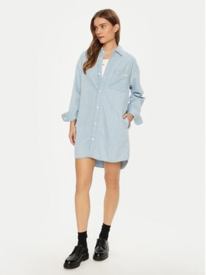 Calvin Klein Jeans Sukienka jeansowa J20J225472 Niebieski Loose Fit