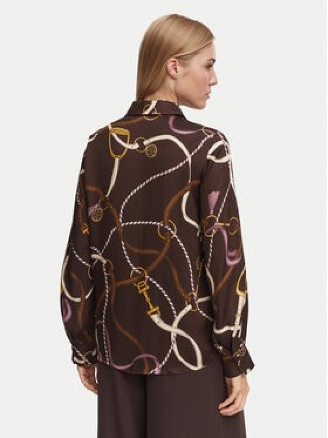 Marella Koszula Emme by Marella Parole 2625116102 Brązowy ciemny Regular Fit