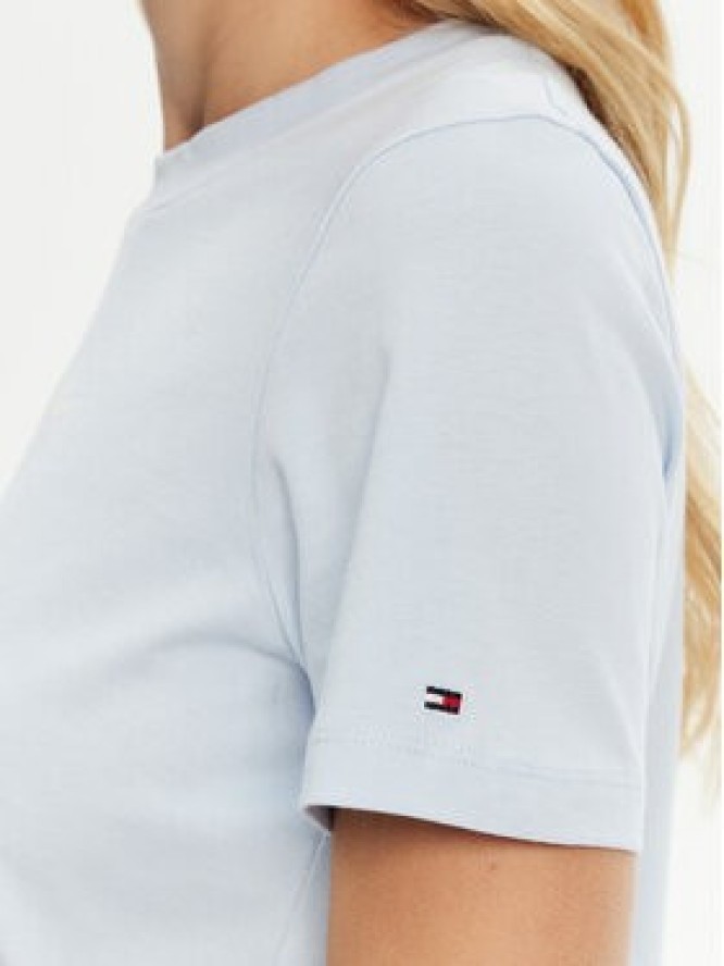 Tommy Hilfiger T-Shirt WW0WW45428 Błękitny Regular Fit