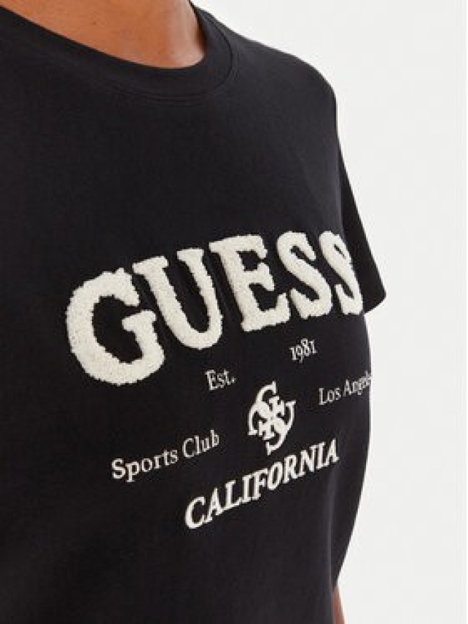 Guess T-Shirt V5BI02 KCBF1 Czarny Regular Fit