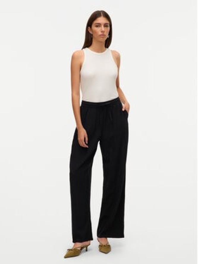 Vero Moda Spodnie materiałowe Linn 10305091 Czarny Loose Fit
