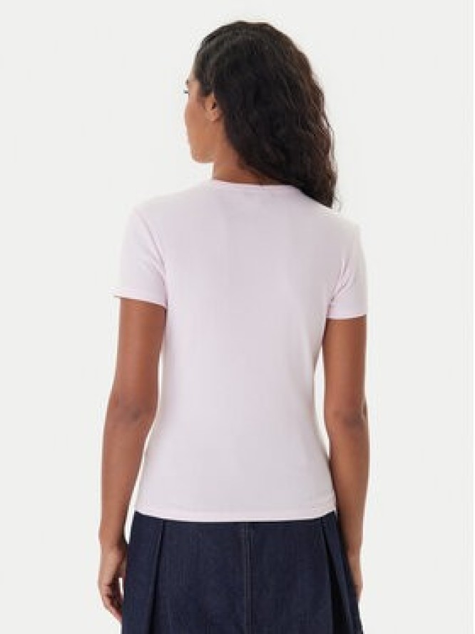 Tommy Jeans T-Shirt Essential DW0DW17383 Różowy Slim Fit