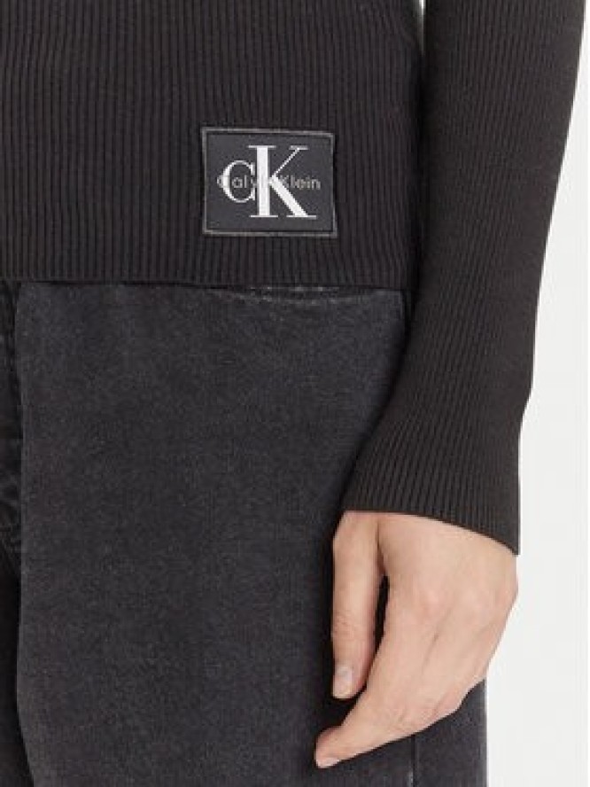 Calvin Klein Jeans Golf LV047D350G Czarny Regular Fit