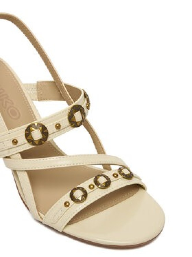 PINKO Sandały Vanda 01 SD0511 E037 Écru