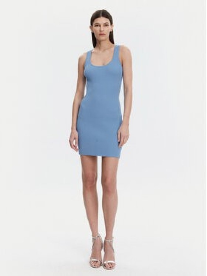 MICHAEL Michael Kors Sukienka dzianinowa MS5830I33D Niebieski Slim Fit