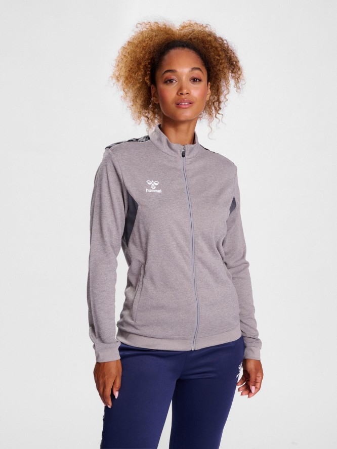 Damska bluza dresowa z poliestru zapinana na zamek Hummel Authentic
